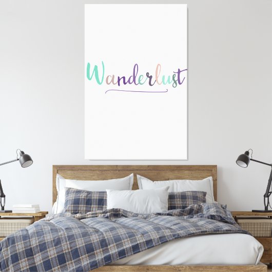 Wonderlust Leinwanddruck (Insitu (Schlafzimmer))