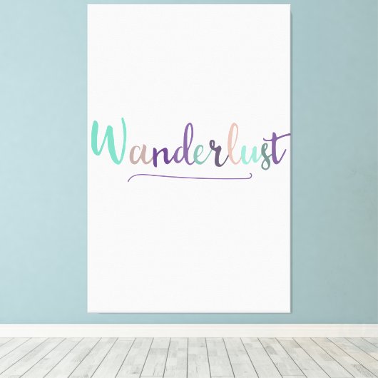 Wonderlust Leinwanddruck (Insitu (Holzboden))