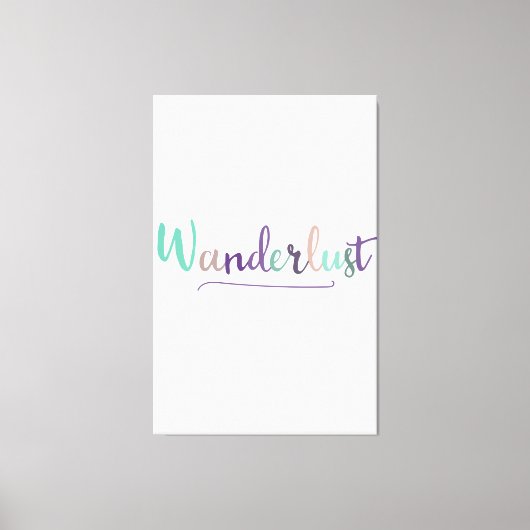 Wonderlust Leinwanddruck (Vorderseite)