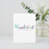 Wonderlust Postkarte (Stehend Vorderseite)