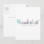 Wonderlust Postkarte (Vorne/Hinten)