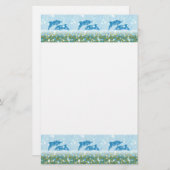 Wonderous Delphine im funkelnden mystischen Meer Briefpapier (Vorne/Hinten)