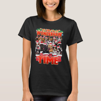 Wonderpaw Time Niedlich Cudly Hunde Weihnachten T-Shirt
