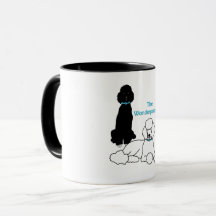 Wonderpoodles Tasse mit farbigem Griff