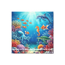 Wonders in the Deep | Psalm 107:24 Christian Decor