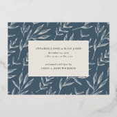 Wonders | Twins Holiday Foil Birth Ankündigung (Rückseite)