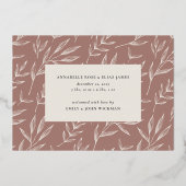 Wonders | Twins Holiday Foil Birth Ankündigung (Rückseite)