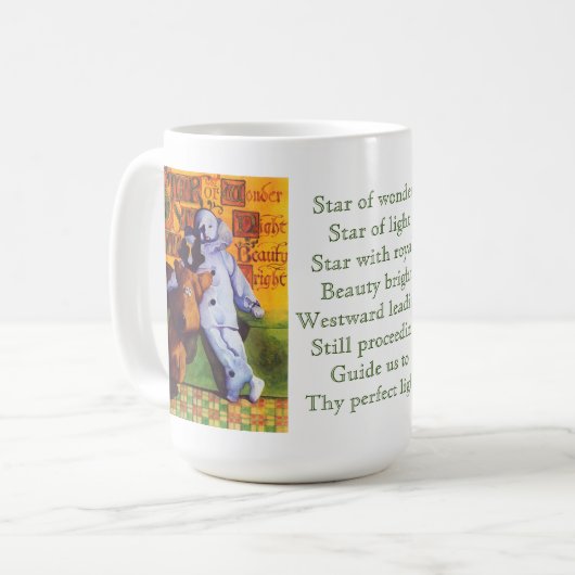 WONDERSTERN Große weiße Tasse (Vorderseite Links)