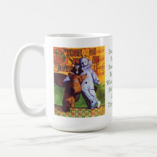 WONDERSTERN Große weiße Tasse (Links)