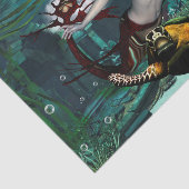 Wonderul Meerjungfrau mit Schildkröte Seidenpapier (Ausschnitt)