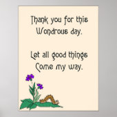 Wondrous Day Poster (Vorne)