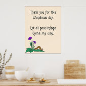 Wondrous Day Poster (Küche)