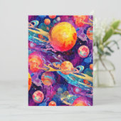 Wondrous-Konstellation Einladung (Stehend Vorderseite)