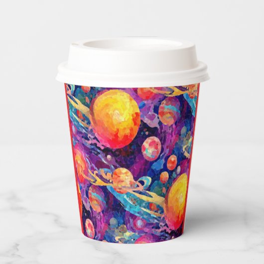 Wondrous-Konstellation Pappbecher (Rückseite)