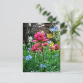 Wondrous-Wildblumen (5) Postkarte (Stehend Vorderseite)