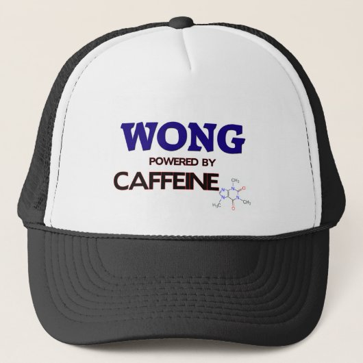 Wong trieb durch Koffein an Truckerkappe (Vorderseite)