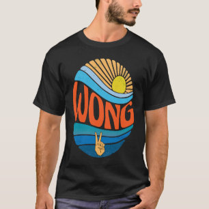 Wong Vintag Sunset Wong Groovy Gefärbte Krawatte T-Shirt
