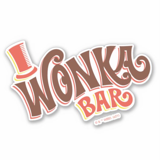 Wonka Bar Logo Aufkleber (Vorderseite)