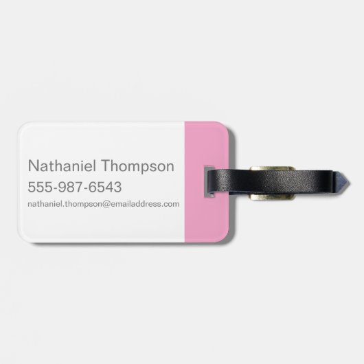 Wonka-Bar-Logo Gepäckanhänger (Rückseite horizontal)