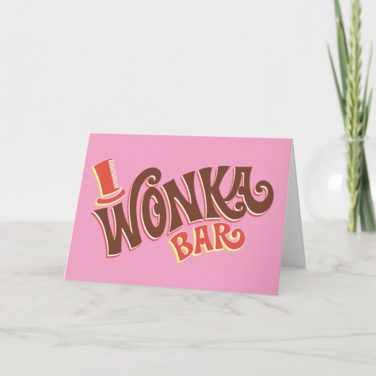 Wonka-Bar-Logo Karte (Vorderseite)