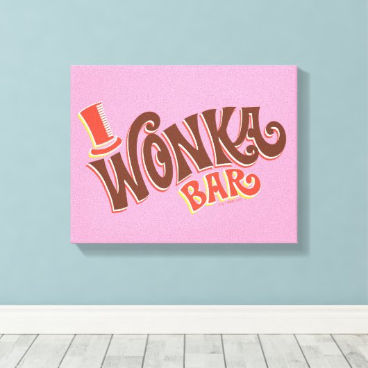 Wonka-Bar-Logo Leinwanddruck (Insitu (Holzboden))