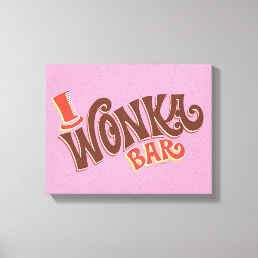 Wonka-Bar-Logo Leinwanddruck (Vorderseite)