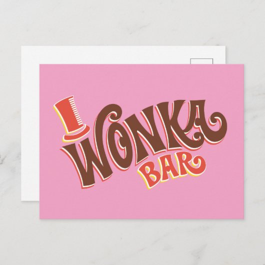 Wonka-Bar-Logo Postkarte (Vorne/Hinten)