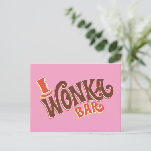 Wonka-Bar-Logo Postkarte (Stehend Vorderseite)