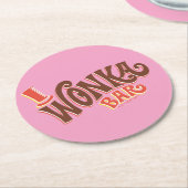 Wonka-Bar-Logo Runder Pappuntersetzer (Angewinkelt)