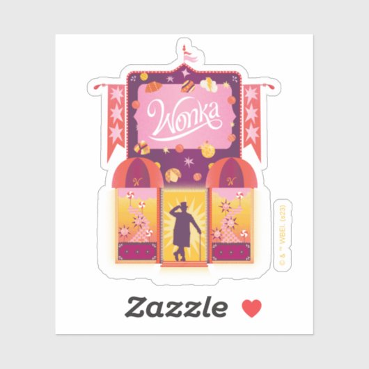 Wonka Candy Store Grafik Aufkleber (Blatt)