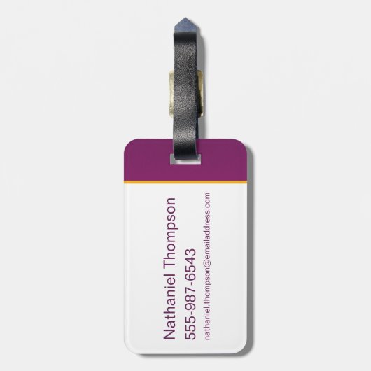 Wonka Candy Store Grafik Gepäckanhänger (Rückseite vertikal)