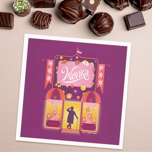Wonka Candy Store Grafik Serviette
