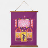 Wonka Candy Store Grafik Wandteppich Mit Holzrahmen (Vorderseite)