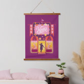 Wonka Candy Store Grafik Wandteppich Mit Holzrahmen (Schlafzimmer)