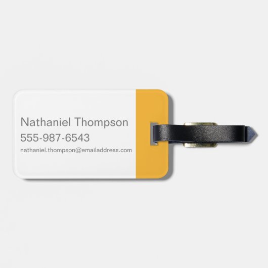 Wonka Factory Silhouette Gepäckanhänger (Rückseite horizontal)