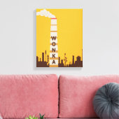 Wonka Factory Silhouette Leinwanddruck (Insitu (Wohnzimmer))