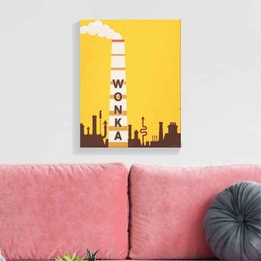 Wonka Factory Silhouette Leinwanddruck (Insitu (Wohnzimmer))