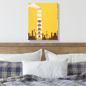 Wonka Factory Silhouette Leinwanddruck (Insitu (Schlafzimmer))
