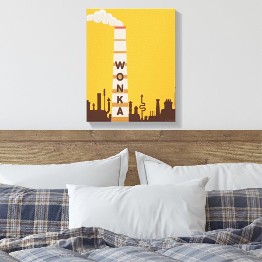 Wonka Factory Silhouette Leinwanddruck (Insitu (Schlafzimmer))