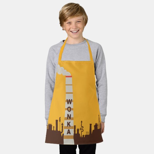 Wonka Factory Silhouette Schürze (Getragen)