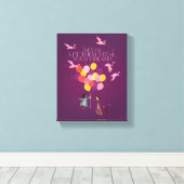 Wonka "Lass ihnen nie deine Träume!" Leinwanddruck (Insitu (Holzboden))