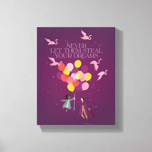 Wonka "Lass ihnen nie deine Träume!" Leinwanddruck (Vorderseite)