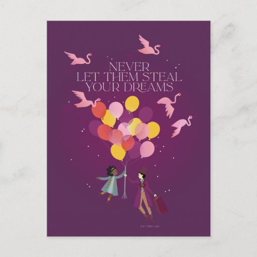 Wonka "Lass ihnen nie deine Träume!" Postkarte (Vorderseite)