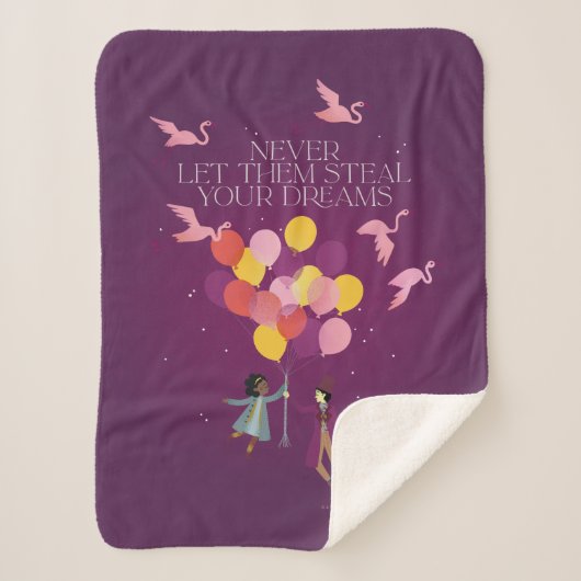 Wonka "Lass ihnen nie deine Träume!" Sherpadecke (Vorderseite)