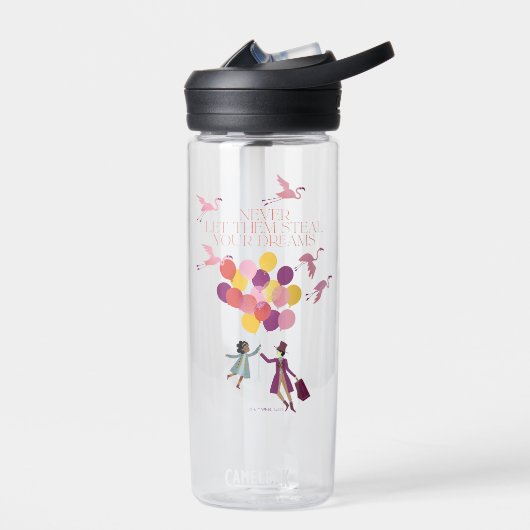 Wonka "Lass ihnen nie deine Träume!" Trinkflasche (Links)