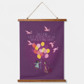 Wonka "Lass ihnen nie deine Träume!" Wandteppich Mit Holzrahmen (Vorderseite)