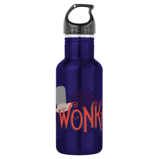 Wonka Spiral Logo Edelstahlflasche (Vorderseite)