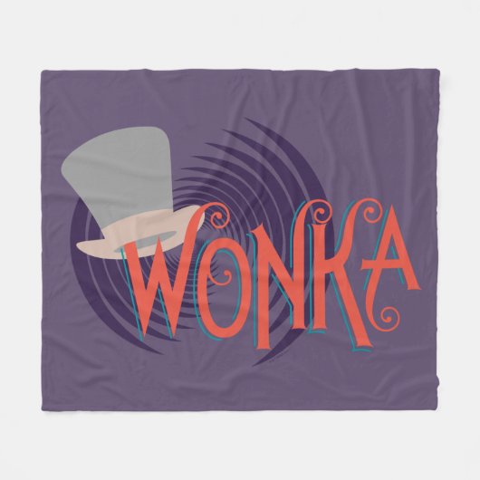Wonka Spiral Logo Fleecedecke (Vorderseite (Horizontal))