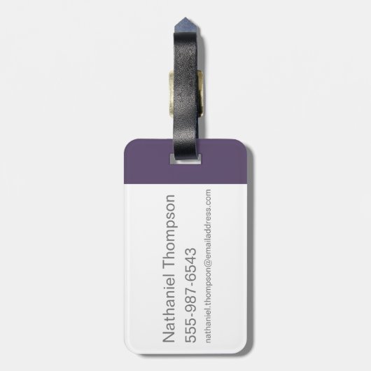 Wonka Spiral Logo Gepäckanhänger (Rückseite vertikal)