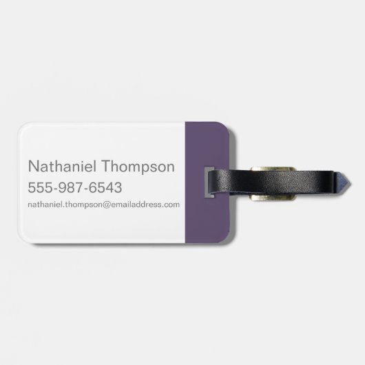 Wonka Spiral Logo Gepäckanhänger (Rückseite horizontal)